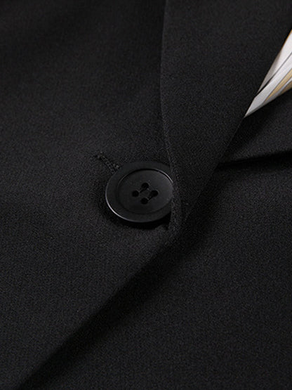 Blazer À Manches Longues Avec Coupe Régulière Pour Femme | Idéal Pour Le Travail Et Le Quotidien