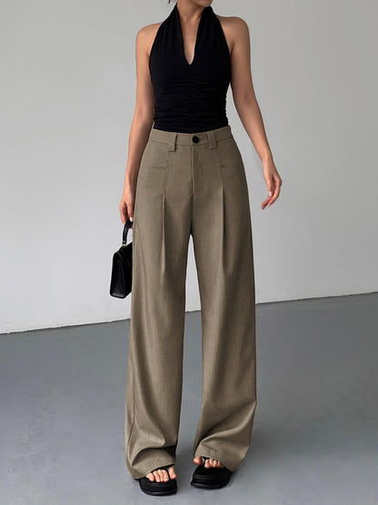Pantalon Long Pour Femme Avec Coupe Droite | Idéal Pour Usage Quotidien Et Travail