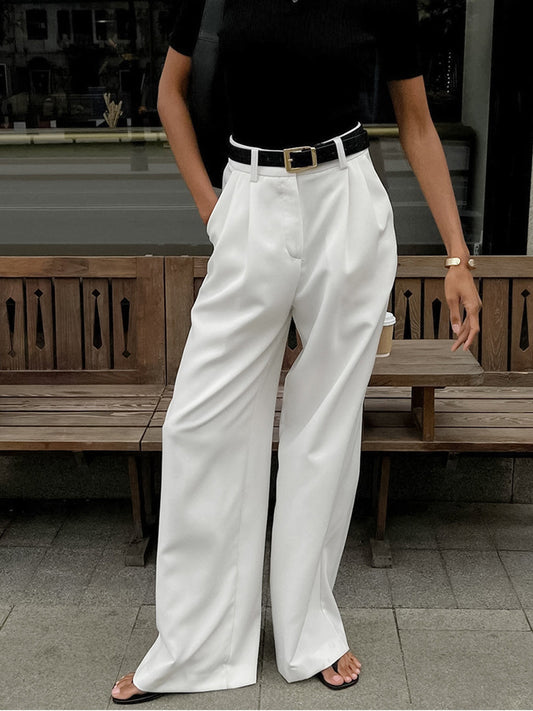 Pantalon à Coupe Classique et Taille Régulière pour Femme | Idéal pour le Bureau et les Loisirs