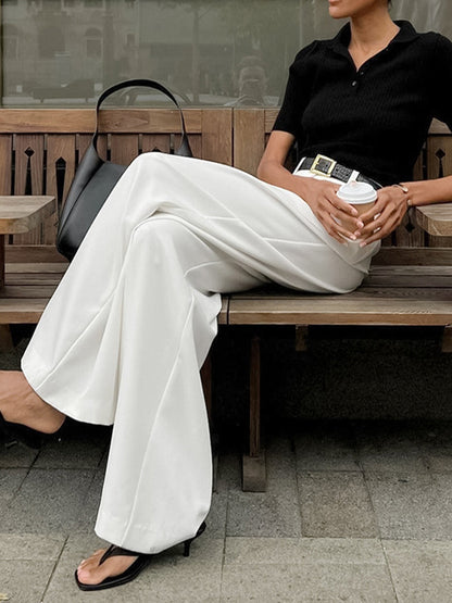 Pantalon à Coupe Classique et Taille Régulière pour Femme | Idéal pour le Bureau et les Loisirs