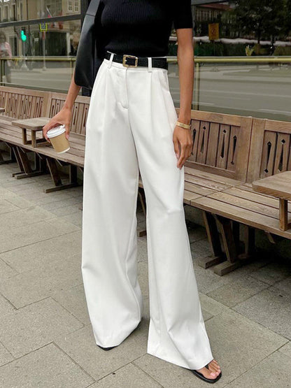 Pantalon à Coupe Classique et Taille Régulière pour Femme | Idéal pour le Bureau et les Loisirs