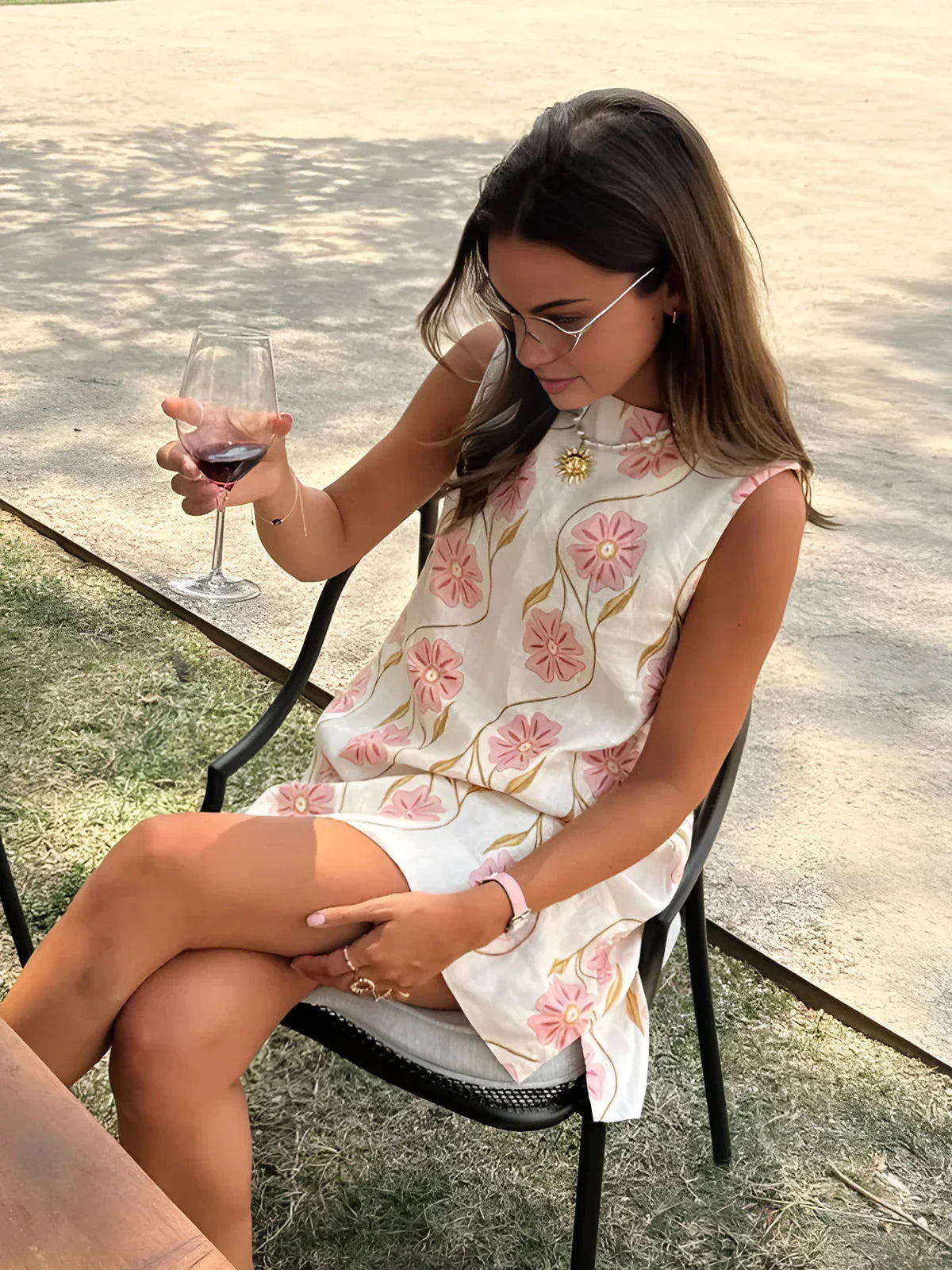 Robe Mini Sans Manches À Motif Floral Pour Femmes | Idéale Pour Les Journées D’Été Et Vacances