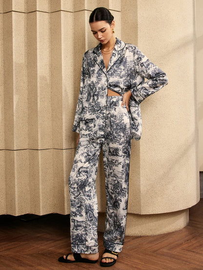 Ensemble Deux Pièces à Imprimé Graphique pour Femme | Idéal pour les Tenues Quotidiennes