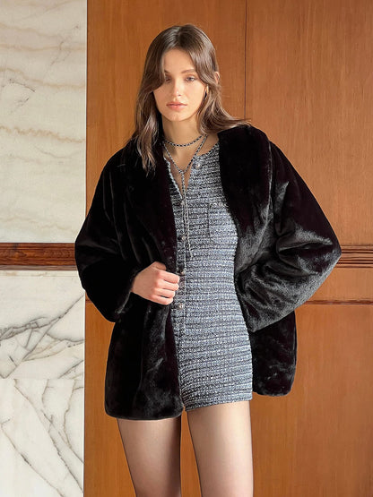 Veste Longue À Motif Uni pour Femme | Idéale pour L’Hiver