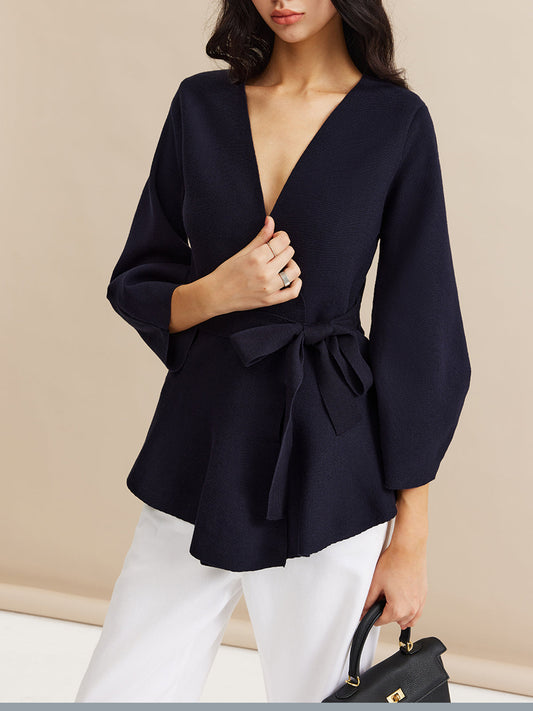 Blouse Portefeuille à Manches Bouffantes pour Femmes | Idéal pour Usage Quotidien et Occasions