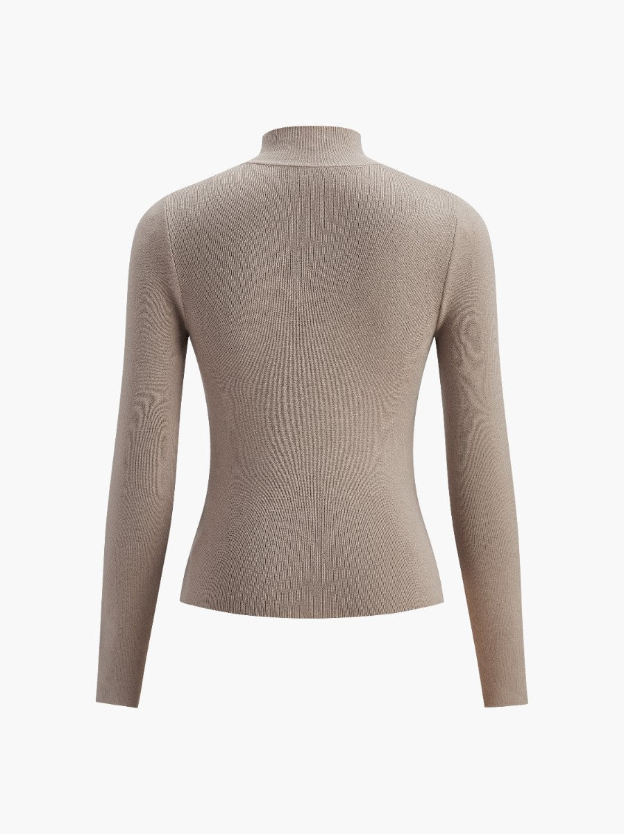 Top À Col Montant Avec Coupe Décontractée Pour Femme | Idéal Pour Le Printemps