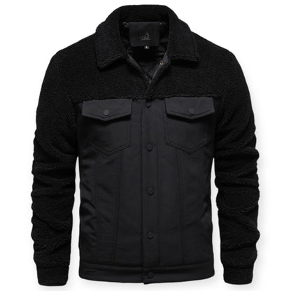 Veste Isolée avec Doublure Et Fermeture À Pression pour Hommes | Idéale pour Les Journées Froides