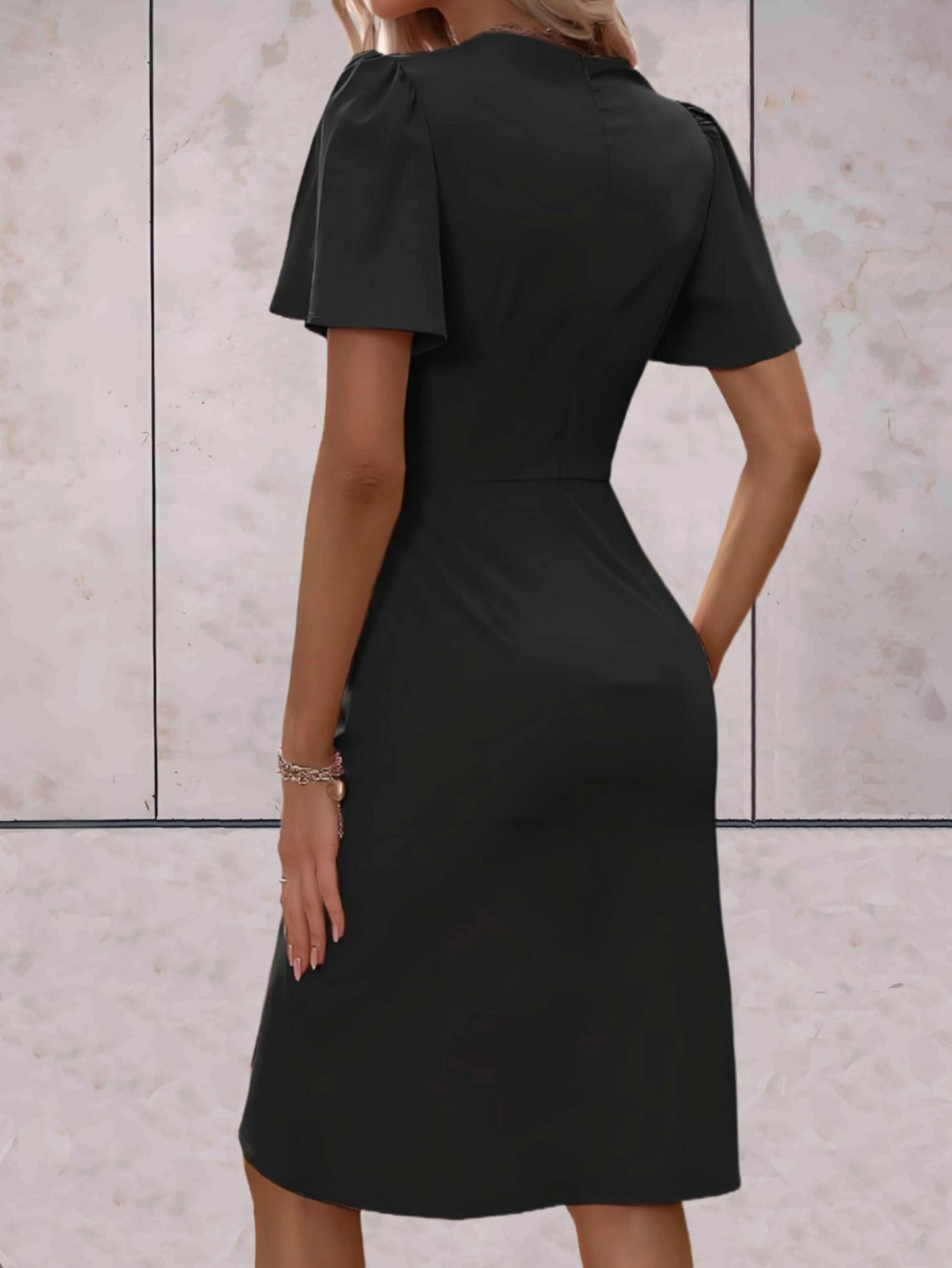 Robe Portefeuille Avec Col En V Pour Femme | Idéale Pour Occasions Et Usage Quotidien
