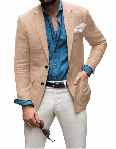 Blazer avec Poche Poitrine pour Homme | Idéal pour le Printemps et l’Été