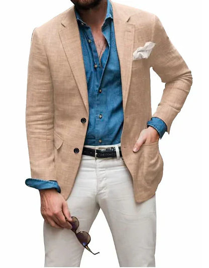 Blazer avec Poche Poitrine pour Homme | Idéal pour le Printemps et l’Été