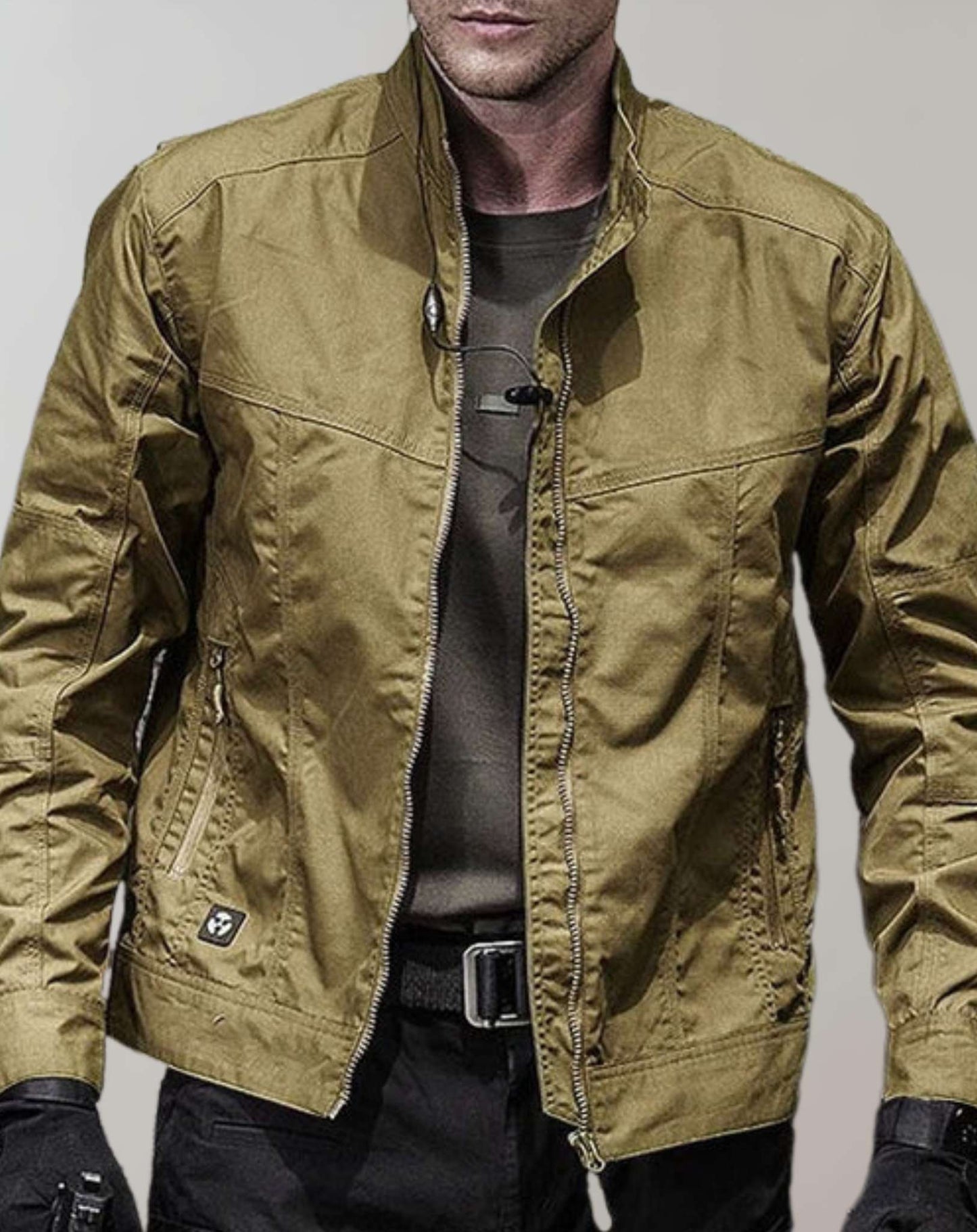 Veste d’Été Légère pour Hommes avec Fermeture à Boutons et Coupe Droite | Idéal pour Tenues Quotidiennes