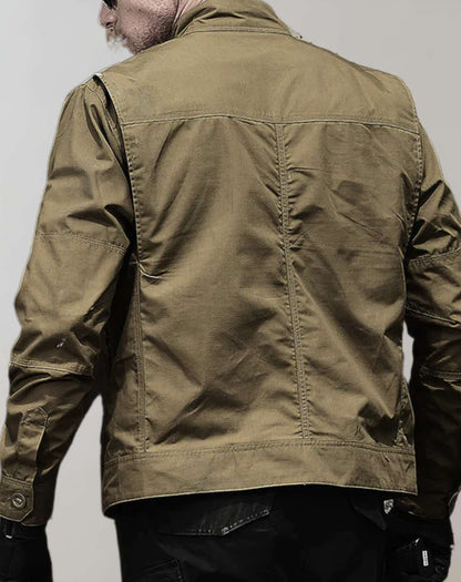 Veste d’Été Légère pour Hommes avec Fermeture à Boutons et Coupe Droite | Idéal pour Tenues Quotidiennes