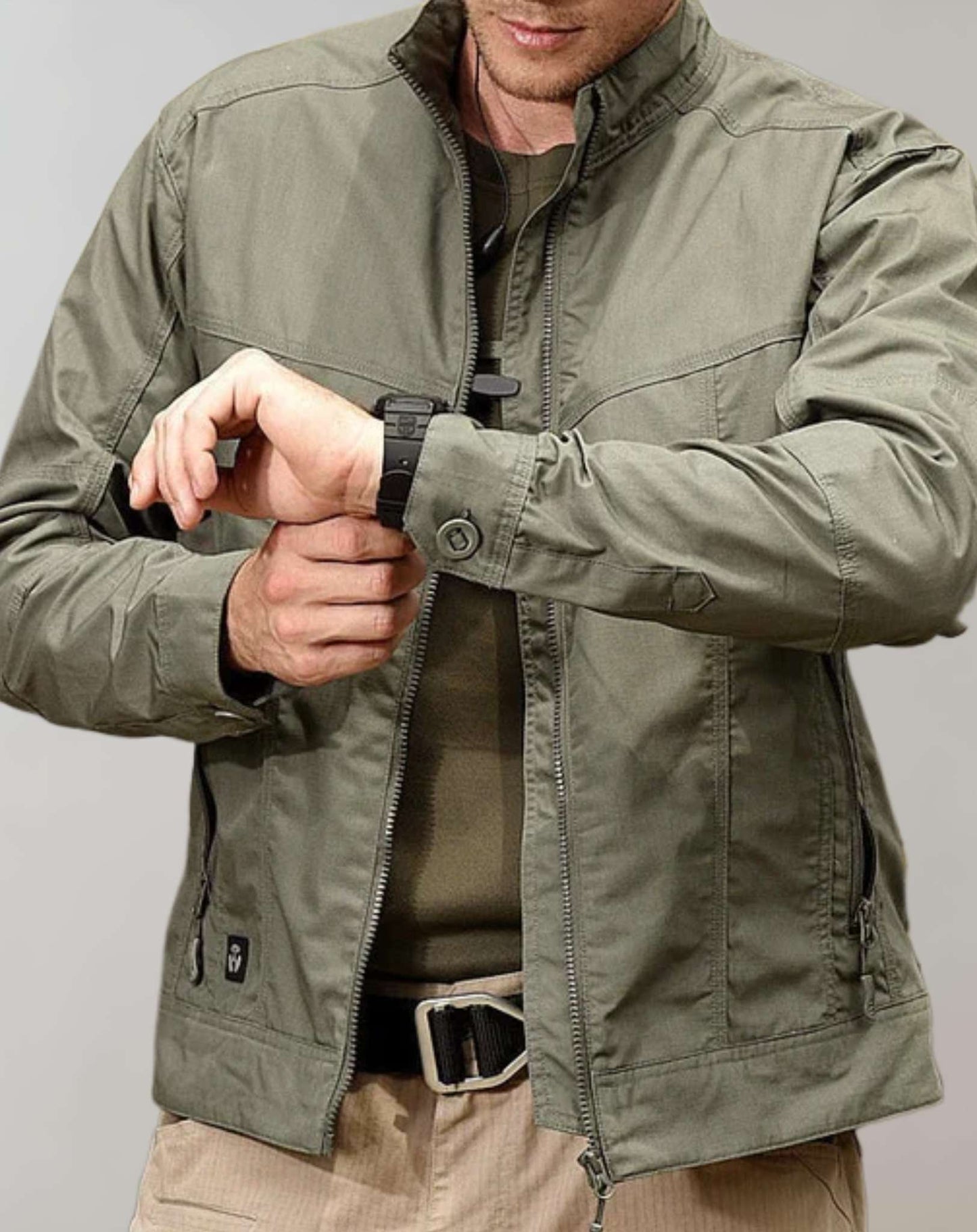 Veste d’Été Légère pour Hommes avec Fermeture à Boutons et Coupe Droite | Idéal pour Tenues Quotidiennes