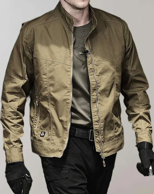 Veste À Col Haut avec Fermeture Zippée Et Poches Multiples pour Hommes | Idéale pour Les Activités Extérieures