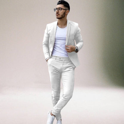 Ensemble Homme Slim Fit avec Blazer et Pantalon | Pour Occasions Formelles et Décontractées