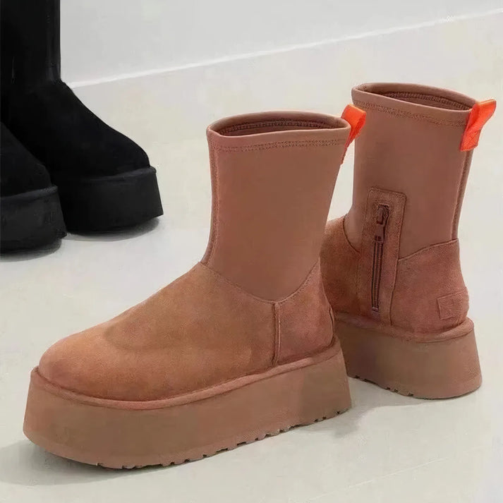Bottes d’Hiver pour Femmes avec Coupe Montante | Idéal pour la Saison Froide
