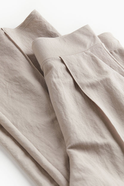 Pantalon Large Avec Plis À Taille Standard Pour Femmes | Idéal Pour Un Usage Quotidien