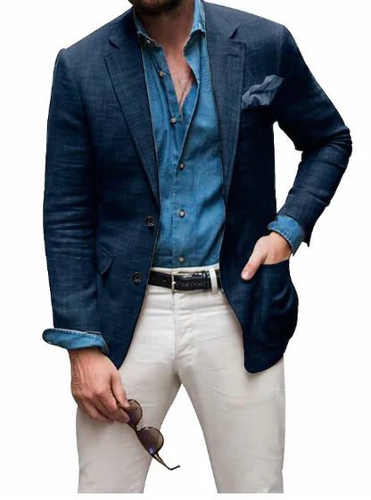 Blazer avec Poche Poitrine pour Homme | Idéal pour le Printemps et l’Été