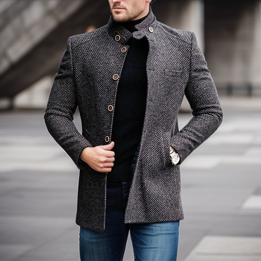Veste À Coupe Ajustée Avec Structure Légère Pour Hommes | Idéale Pour Bureau Et Sorties