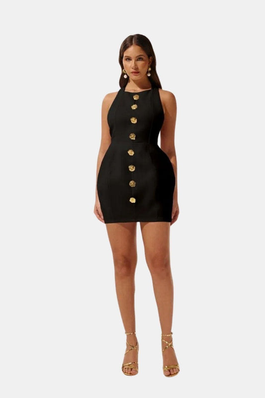 Robe Mini Avec Col Halter Et Dos Ouvert Pour Femme | Idéal Pour Soirées Et Événements