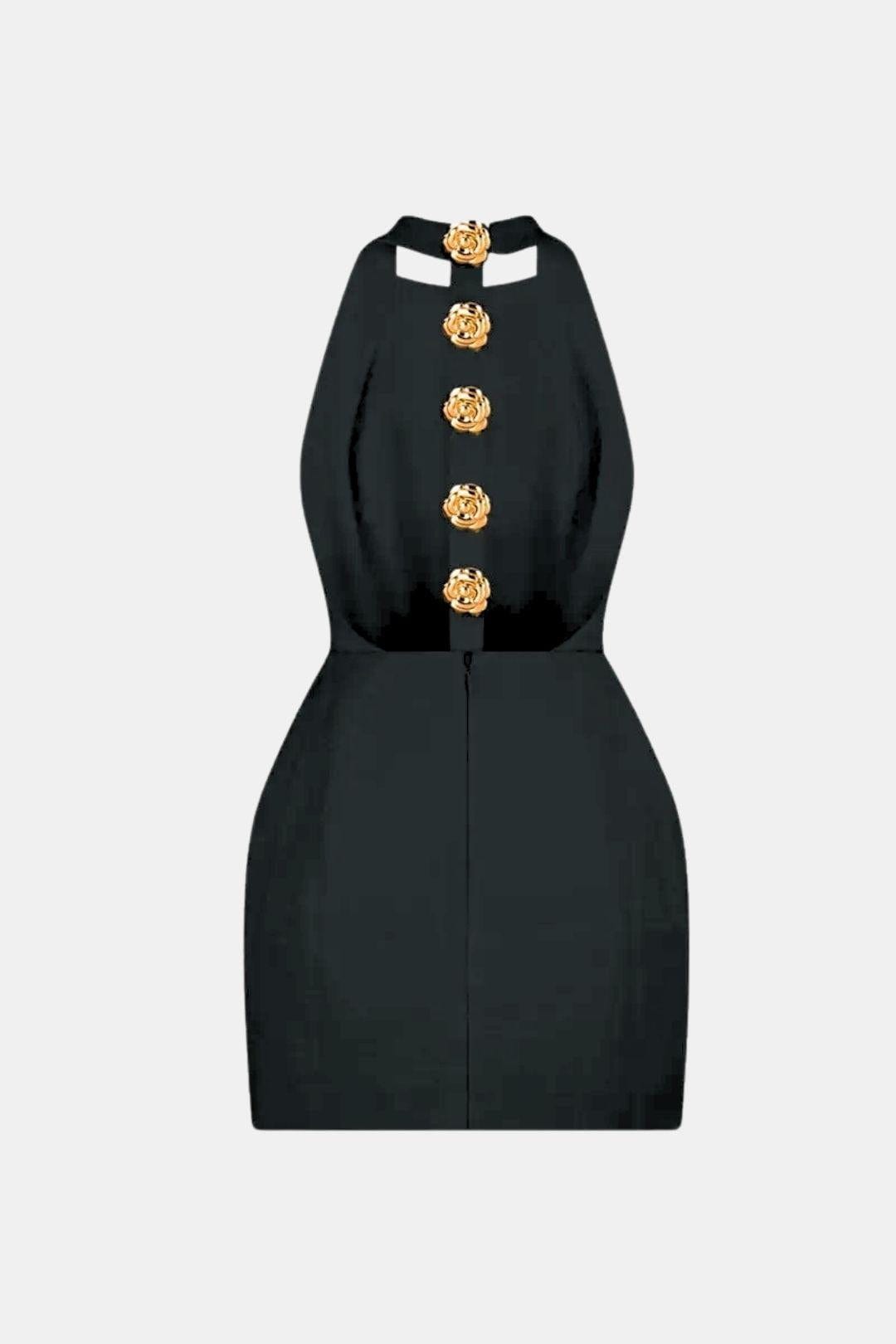 Robe Mini Avec Col Halter Et Dos Ouvert Pour Femme | Idéal Pour Soirées Et Événements