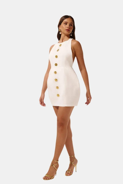 Robe Mini Avec Col Halter Et Dos Ouvert Pour Femme | Idéal Pour Soirées Et Événements