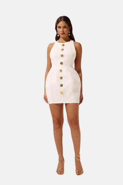 Robe Mini Avec Col Halter Et Dos Ouvert Pour Femme | Idéal Pour Soirées Et Événements