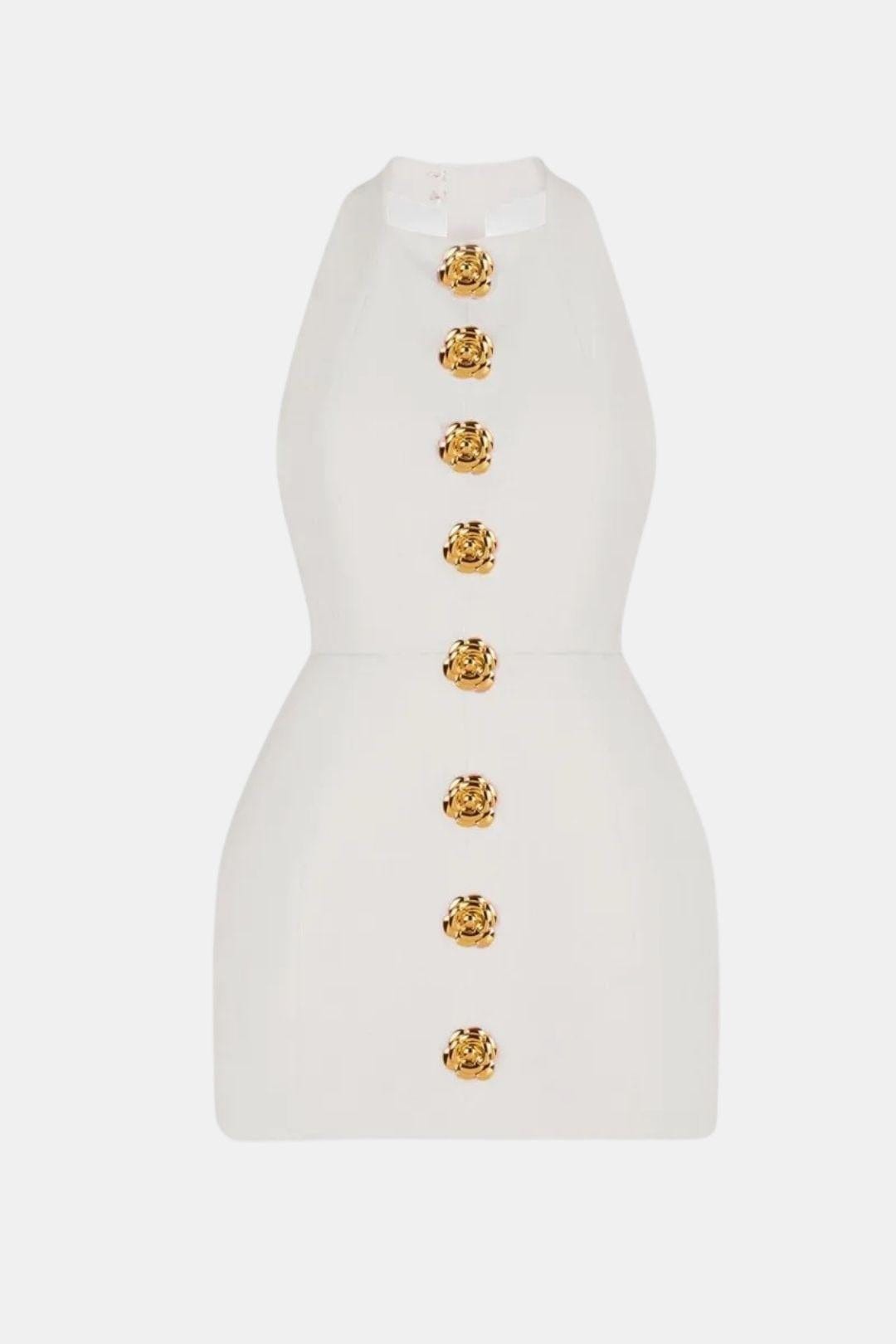 Robe Mini Avec Col Halter Et Dos Ouvert Pour Femme | Idéal Pour Soirées Et Événements
