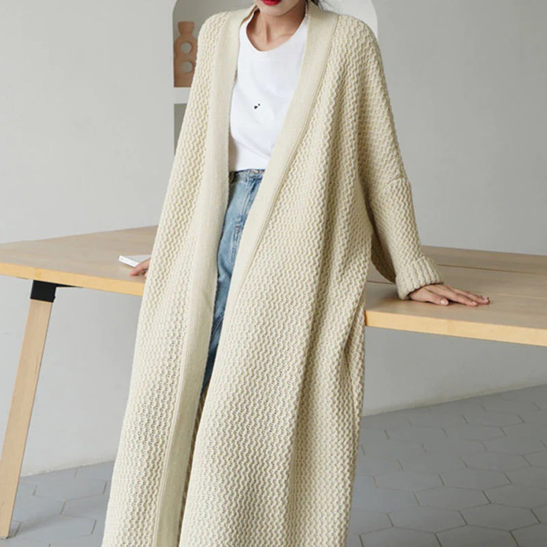 Cardigan Oversize avec Motif Tricoté pour Adultes | Idéal pour les Saisons Fraîches