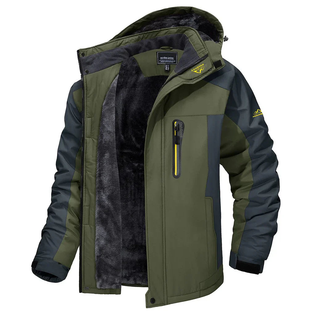 Veste Extérieure avec Capuche Réglable pour Homme | Idéale pour les Activités de Plein Air
