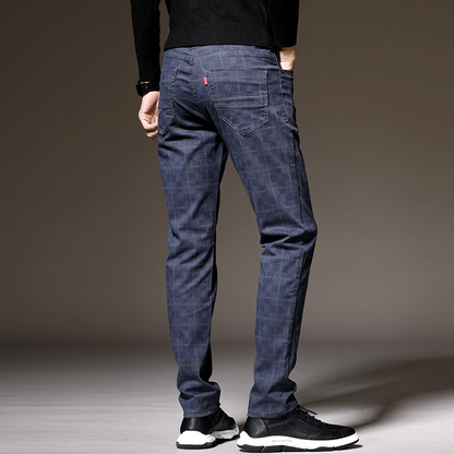 Pantalon À Carreaux avec Coupe Slim Contemporaine pour Adultes | Idéal pour L’Automne