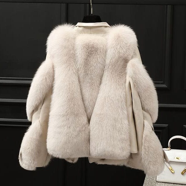 Veste avec Col Imitation Fourrure et Coupe Ajustée pour Femme | Idéale pour la Mi-Saison
