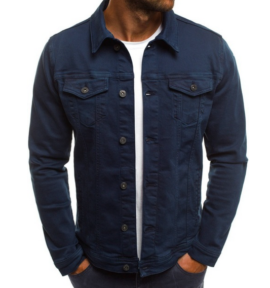 Veste En Jean À Boutons Pour Homme | Idéale Pour Le Printemps