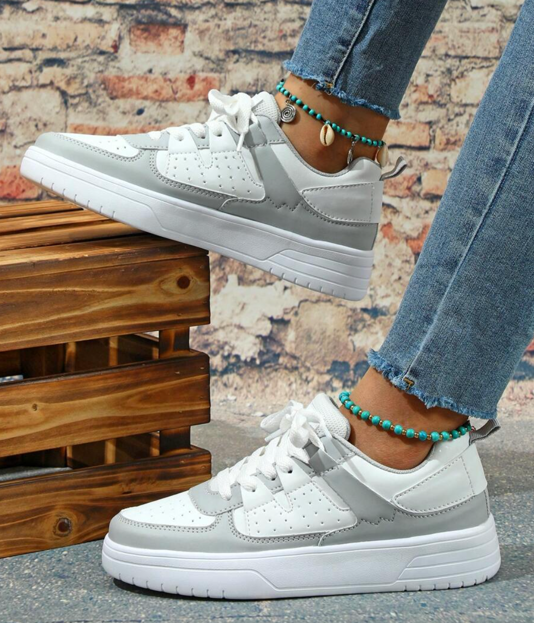 Baskets Basses avec Fermeture à Lacets pour Adultes | Idéales pour une Tenue Décontractée