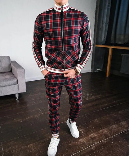Ensemble Deux Pièces pour Homme avec Haut et Pantalon Coordonnés | Idéal pour les Sorties Décontractées