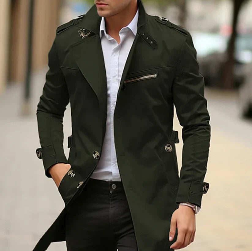 Trench-Coat avec Ceinture à la Taille pour Homme | Idéal pour le Printemps