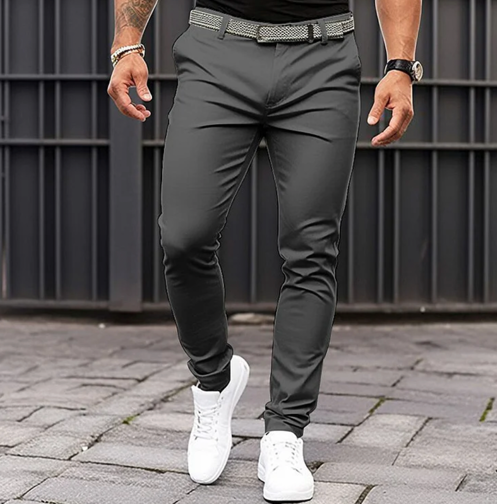 Pantalon Slim Avec Coupe Ajustée Pour Homme | Idéal Pour Tenues Quotidiennes Ou Occasions Formelles
