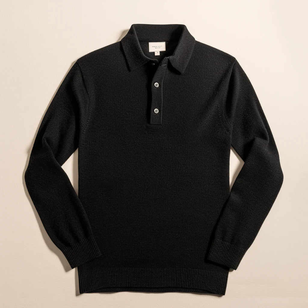 Pull À Manches Longues Pour Homme Avec Col Polo Et Coupe Standard Pour Adulte | Idéal Pour Usage Quotidien Et Occasions Variées