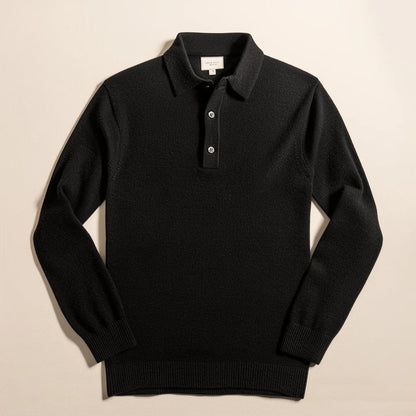 Pull À Manches Longues Pour Homme Avec Col Polo Et Coupe Standard Pour Adulte | Idéal Pour Usage Quotidien Et Occasions Variées