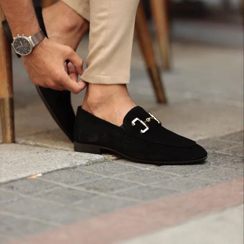 Mocassins pour homme à mors métallique | Idéal pour le bureau et les occasions habillées