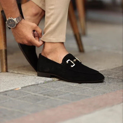 Mocassins pour homme à mors métallique | Idéal pour le bureau et les occasions habillées