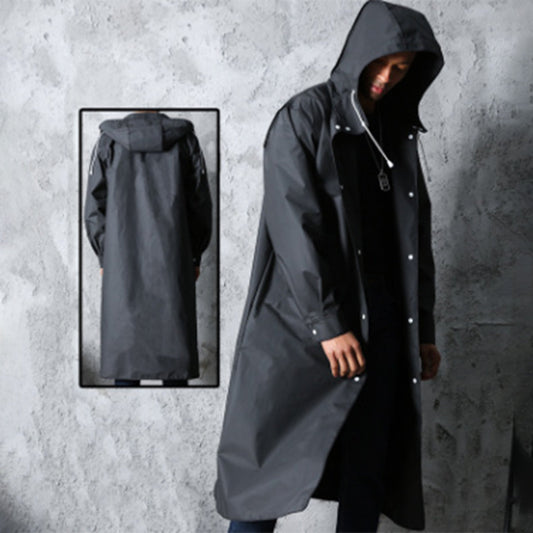Veste Longue avec Capuche et Fermeture Zippée pour Hommes | Idéale pour l'Hiver