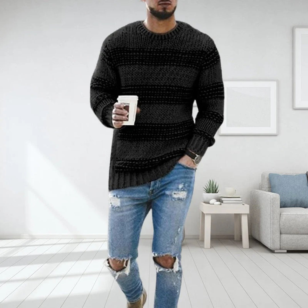Pull Tricoté À Coupe Ajustée Pour Hommes | Idéal Pour Un Usage Quotidien