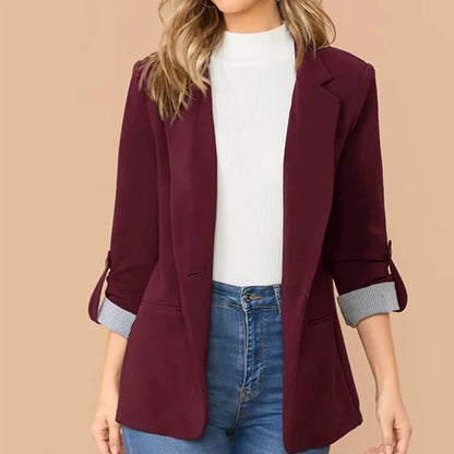 Blazer Rose À Coupe Décontractée Pour Femme | Idéal Pour Le Travail Et Les Sorties