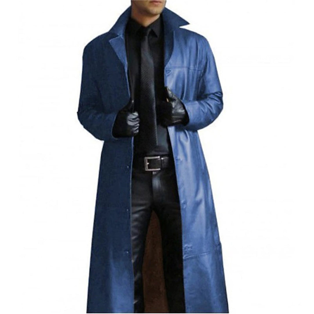 Manteau Long d’Hiver avec Col Revers et Poches pour Hommes | Idéal pour Automne et Hiver