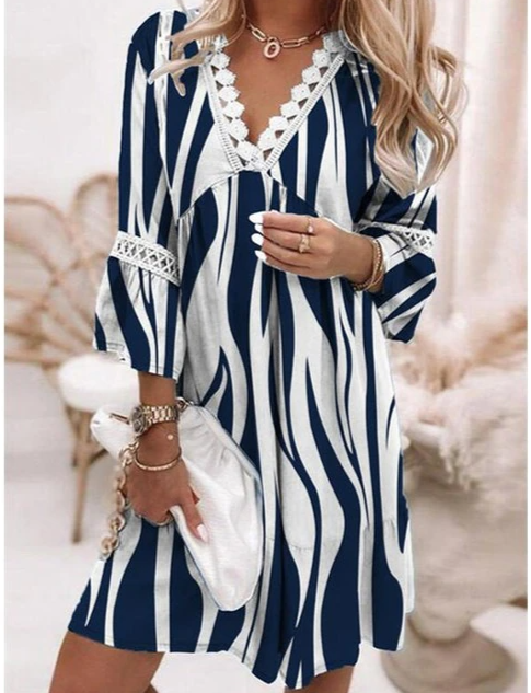 Robe Décontractée à Broderies pour Femme | Idéale pour Été et Vacances à la Plage
