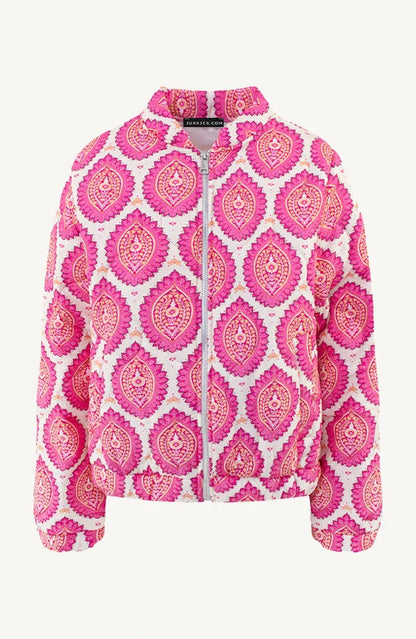 Blouson Bomber à Motif pour Femme | Idéal pour la Mi-Saison et les Sorties Décontractées