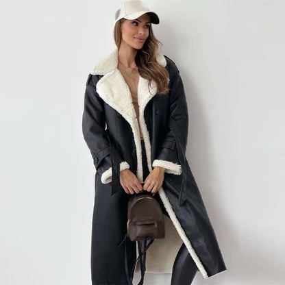 Manteau Long Matelassé avec Fermeture à Boutons pour Femme | Idéal par Temps Froid