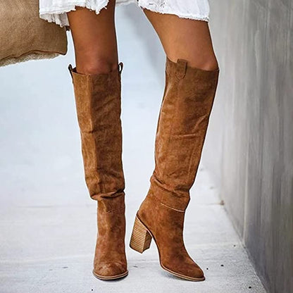 Bottes Western Urbaines à Talon Bloc pour Femmes | Idéal pour Usage Quotidien et Saisons Fraîches