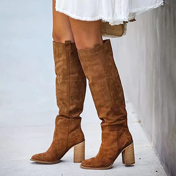 Bottes Western Urbaines à Talon Bloc pour Femmes | Idéal pour Usage Quotidien et Saisons Fraîches